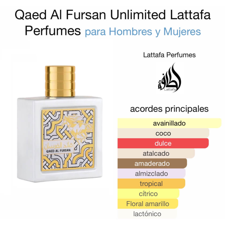 Qaed Al Fursan Unlimited Eau De Parfum 100ml Lattafa - almanaar Islamic Store