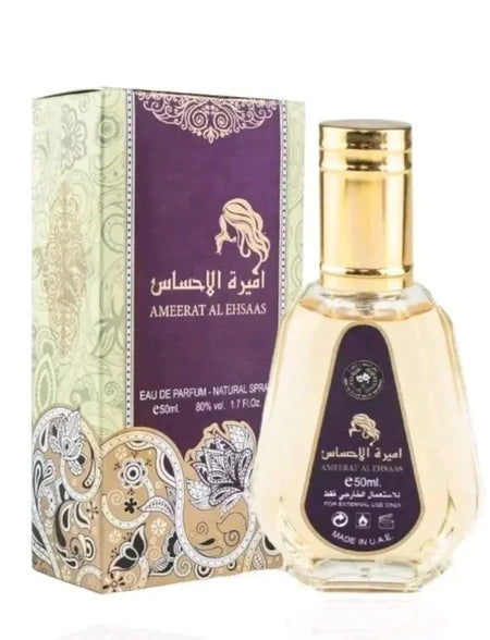 Ameerat Al Ehsaas Eau De Parfum 50ml by Ard Al Zafraan - almanaar Islamic Store