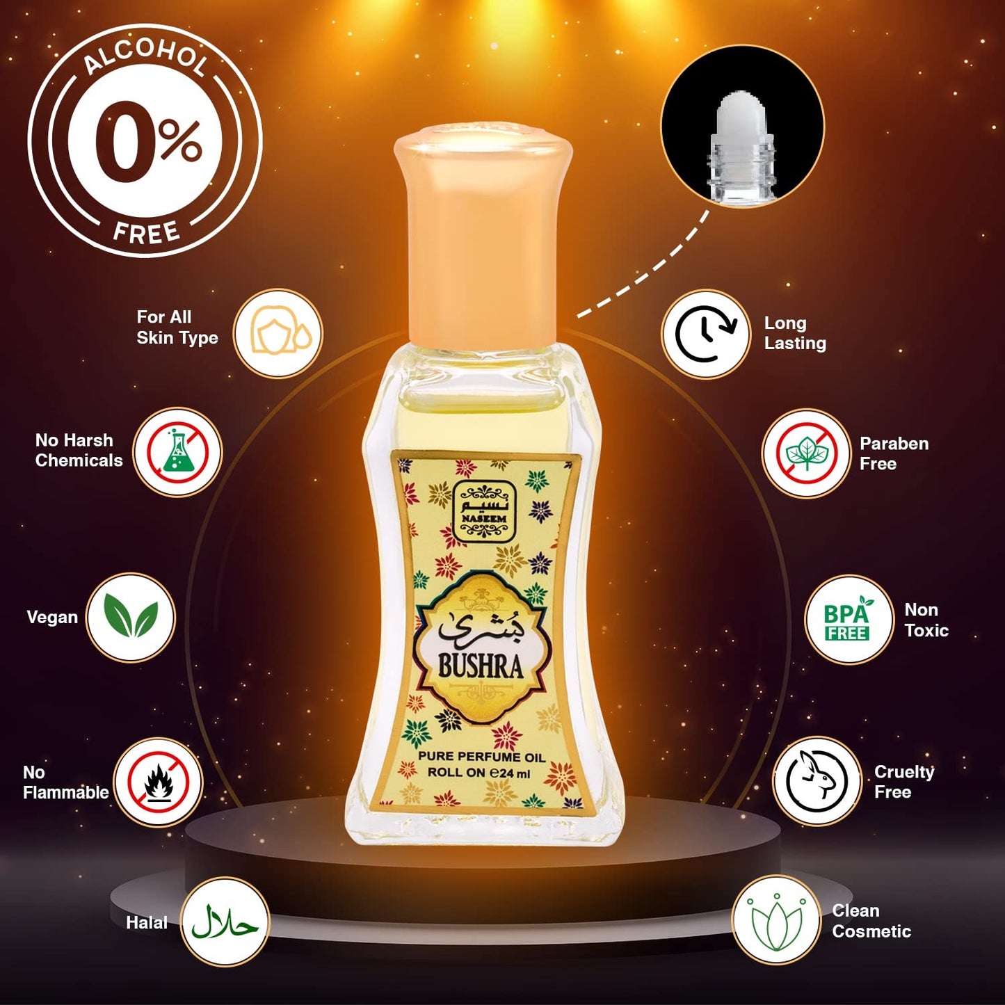 Bushra Concentrated Perfume Oil 25ml Naseem-almanaar Islamic Store