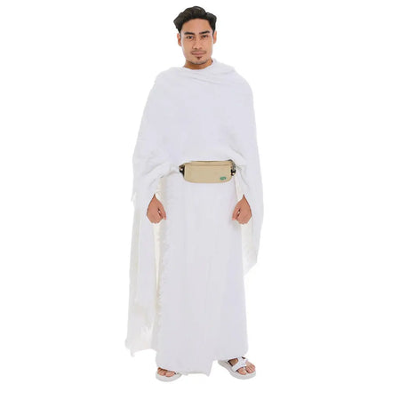 Hajj & Umrah - Anti Theft Waist Bag & Ihram Belt (Medium)| Almanaar Islamic Store