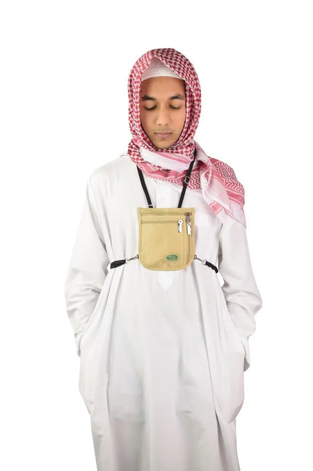 Hajj & Umrah Secure Side Bag & Neck Bag (Small size) | Almanaar Islamic Store