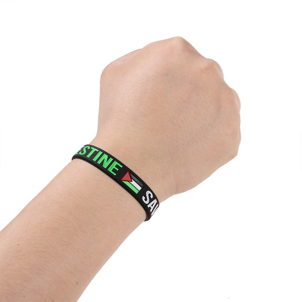 Wrist Band Palestine Flag Free Palestinian Save Gaza - almanaar Islamic Store