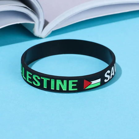 Wrist Band Palestine Flag Free Palestinian Save Gaza - almanaar Islamic Store