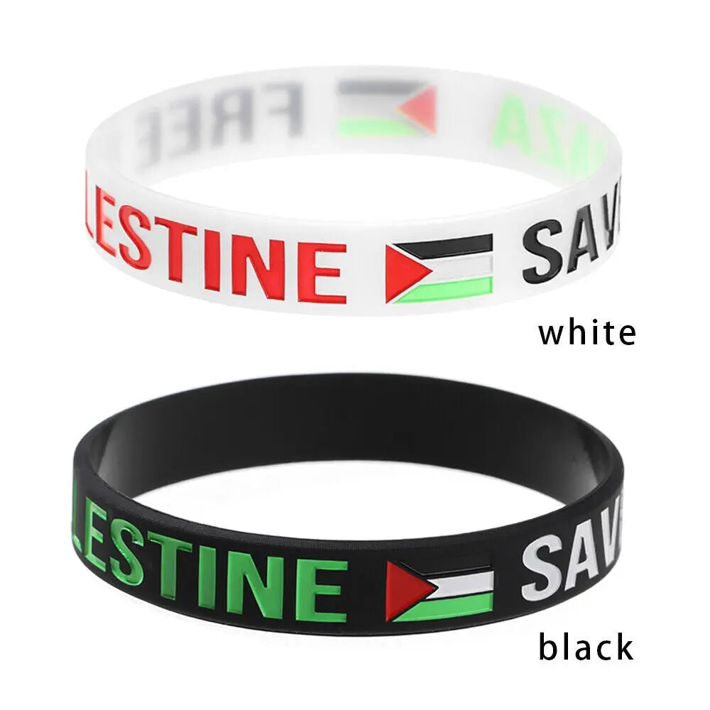 Wrist Band Palestine Flag Free Palestinian Save Gaza - almanaar Islamic Store