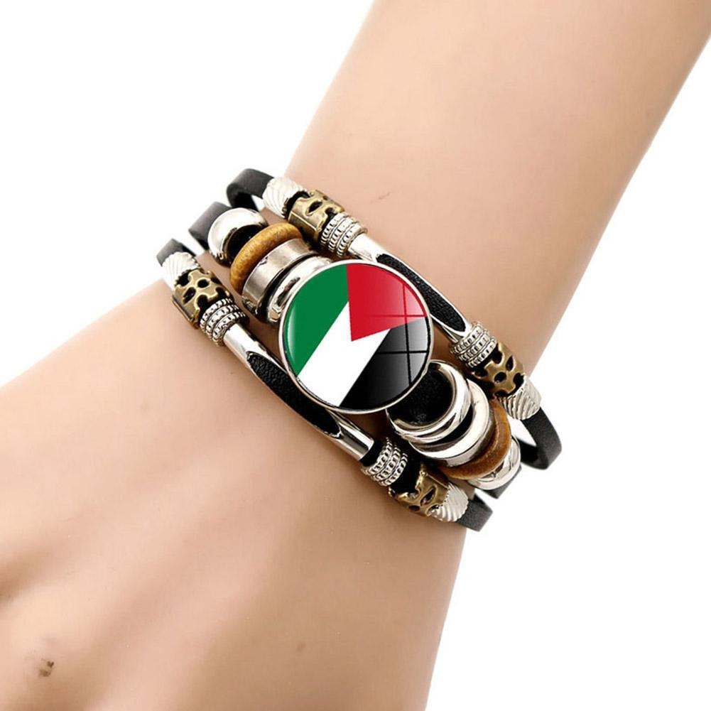 Palestinian Flag Braided Bracelet - almanaar Islamic Store