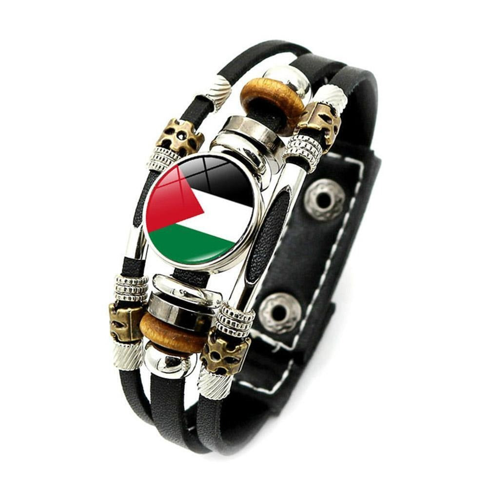 Palestinian Flag Braided Bracelet - almanaar Islamic Store