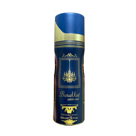 Barakkat Satin Oud Body Spray 200ml Fragrance World - almanaar Islamic Store