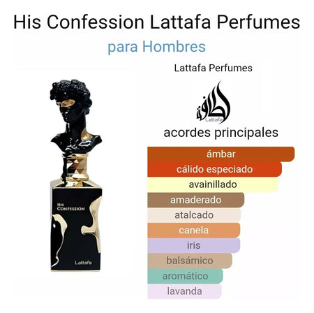 His Confession Eau De Parfum 100ml Lattafa Lattafa