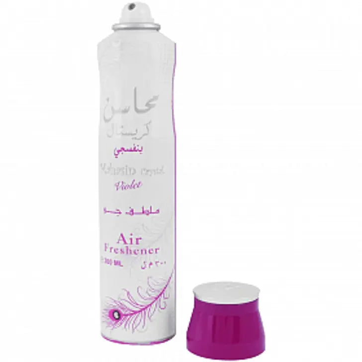 Mahasin Crystal Violet Air Freshener 300ml Ard al Zaafaran - almanaar Islamic Store