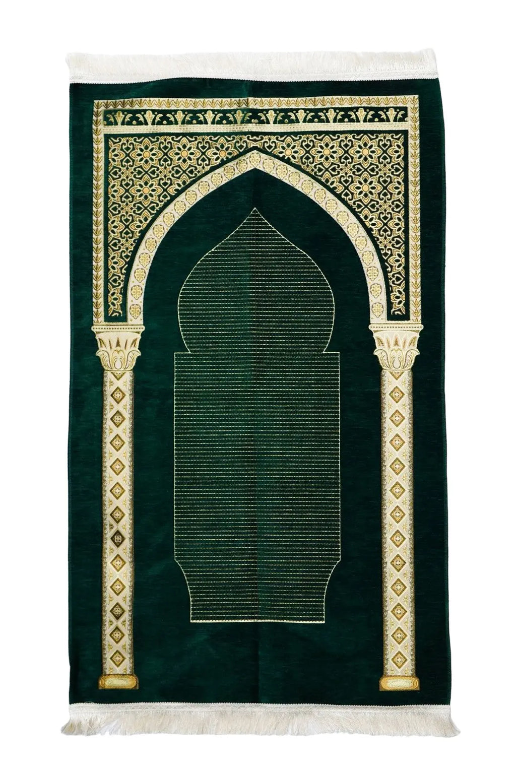 Soft Velvet Mirab Pattern Prayer Mat - almanaar Islamic Store