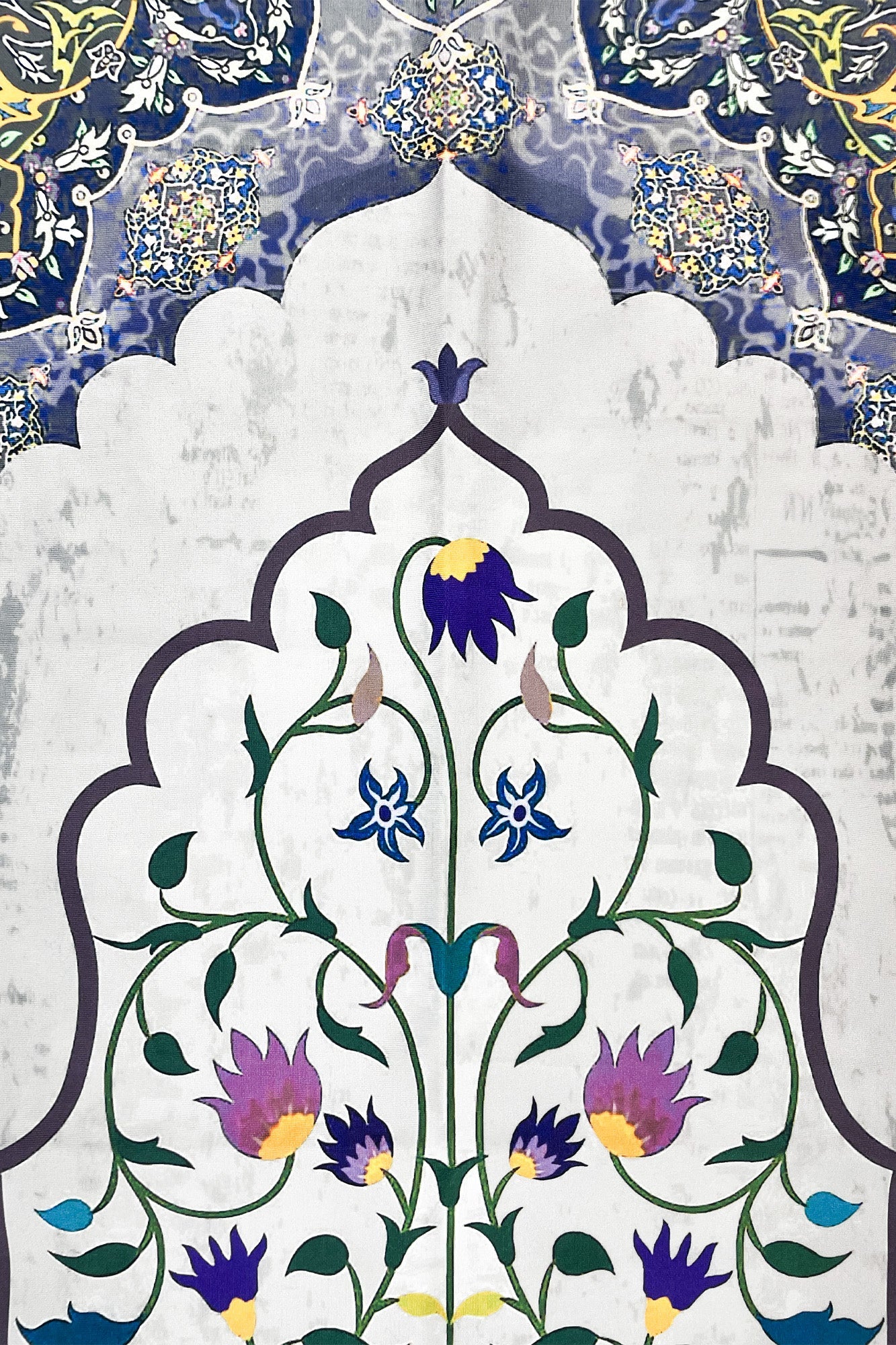 Floral Designed Prayer Mat With Tassels-almanaar Islamic Store