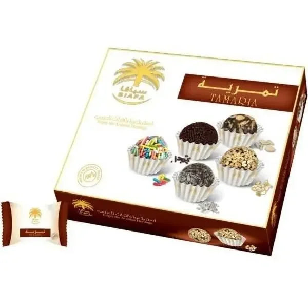 Siafa Tamaria Assorted Date Delights – 300g (Product of Saudi Arabia) - almanaar Islamic Store