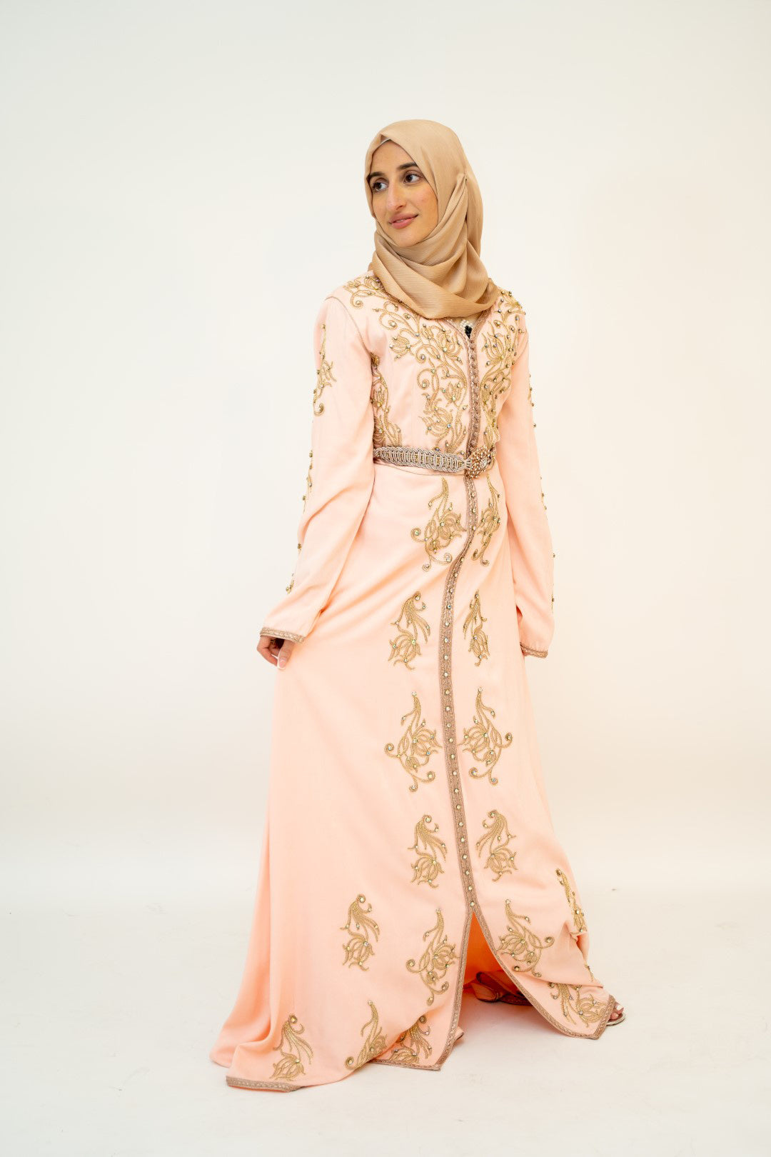 Heavy Stone Party Dress-almanaar Islamic Store