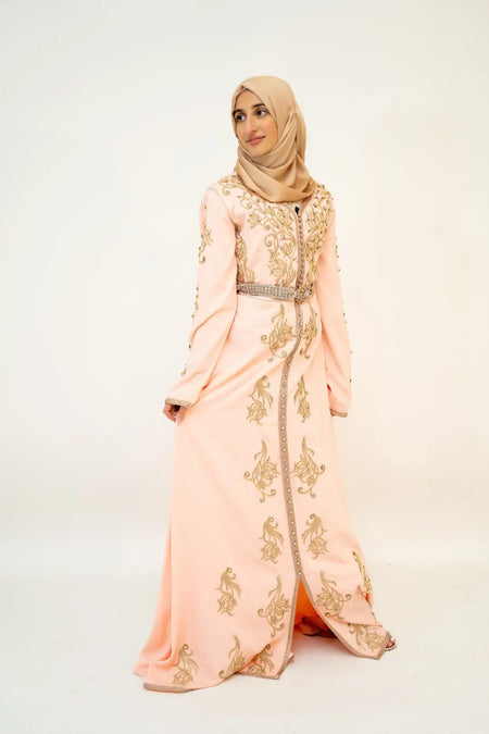 Heavy Stone Party Dress-almanaar Islamic Store