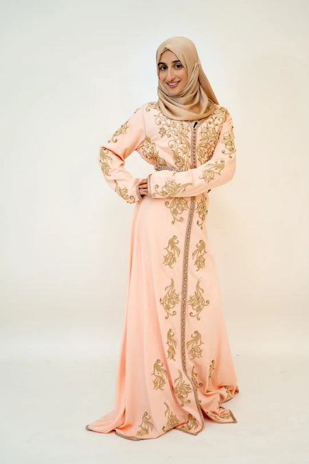 Heavy Stone Party Dress-almanaar Islamic Store