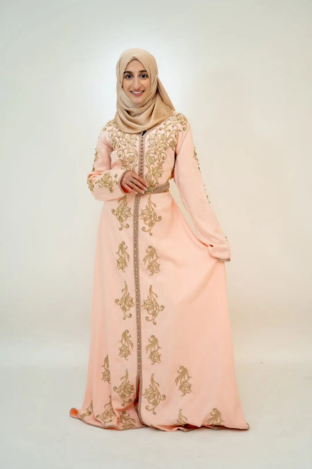 Heavy Stone Party Dress-almanaar Islamic Store