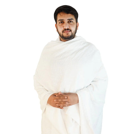 High Quality Adult Ihram Towel 2pcs set 100% Cotton - Standard Size | Almanaar Islamic Store