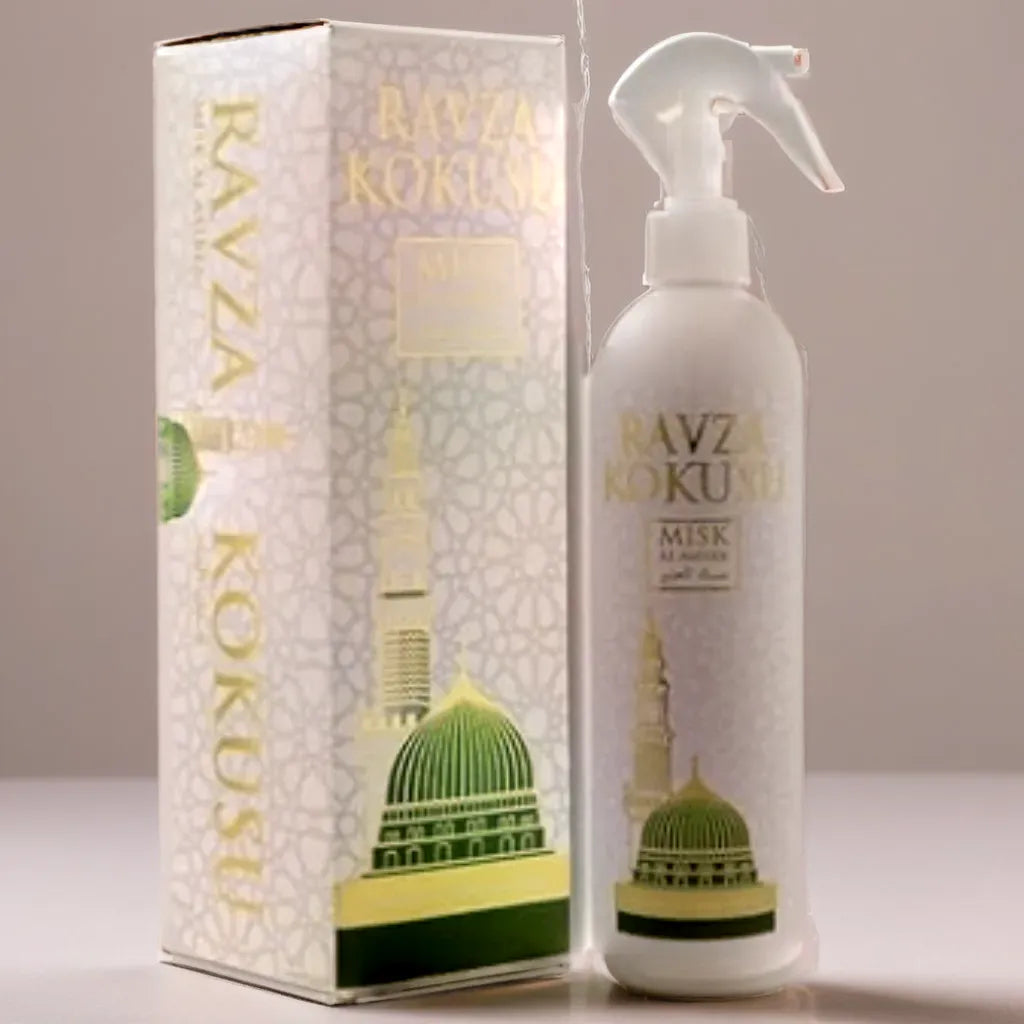 Ravza Kokusu Misk Al Amber perfume freshener 400ml spray bottle - almanaar Islamic Store