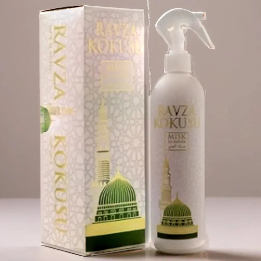 Ravza Kokusu Misk Al Amber perfume freshener 400ml spray bottle - almanaar Islamic Store