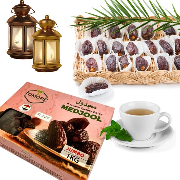 Egyptian Premium Medjool Dates Class A- JUMBO Size 1kg - almanaar Islamic Store