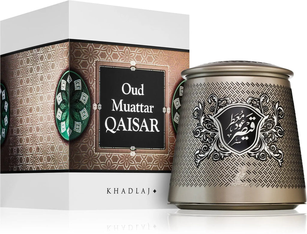 Bakhoor Oud Muattar Qaisar 100 grams by Khadlaj - almanaar Islamic Store