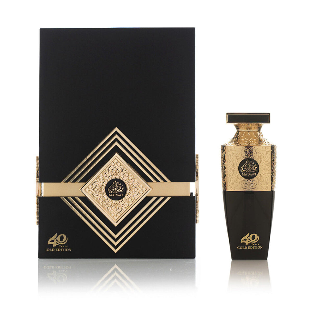 Madawi 40 Years Gold Edition Eau De Parfum 90ml Arabian Oud-almanaar Islamic Store