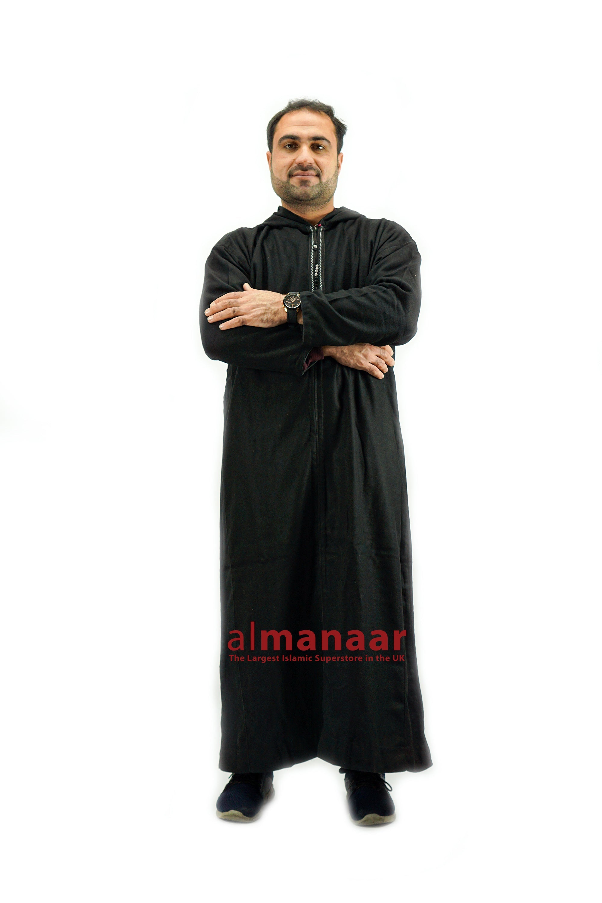 Moroccan Thick Long Thobe with Hood-almanaar Islamic Store