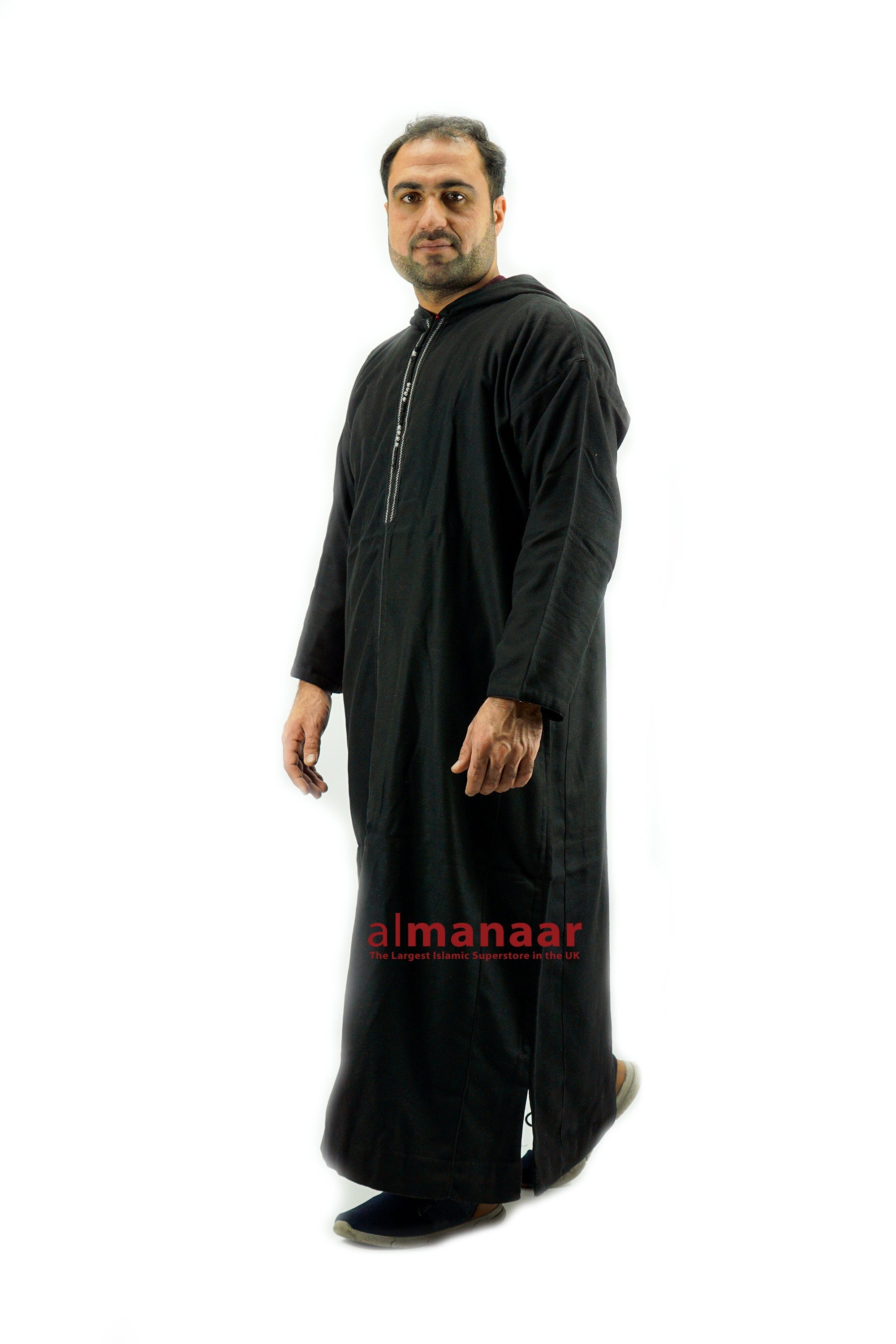 Moroccan Thick Long Thobe with Hood – almanaar Islamic Store