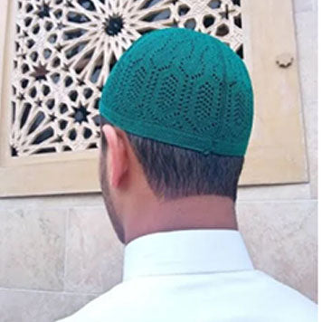 100% Cotton Prayer Hat Kufi - One Size - almanaar Islamic Store