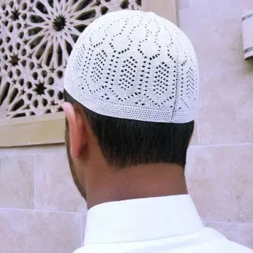 100% Cotton Prayer Hat Kufi - One Size - almanaar Islamic Store