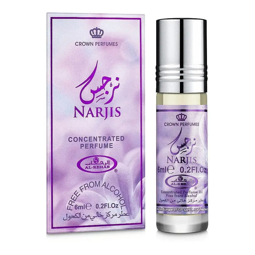 Narjis Concentrated Perfume Oil 6ml Al Rehab - almanaar Islamic Store