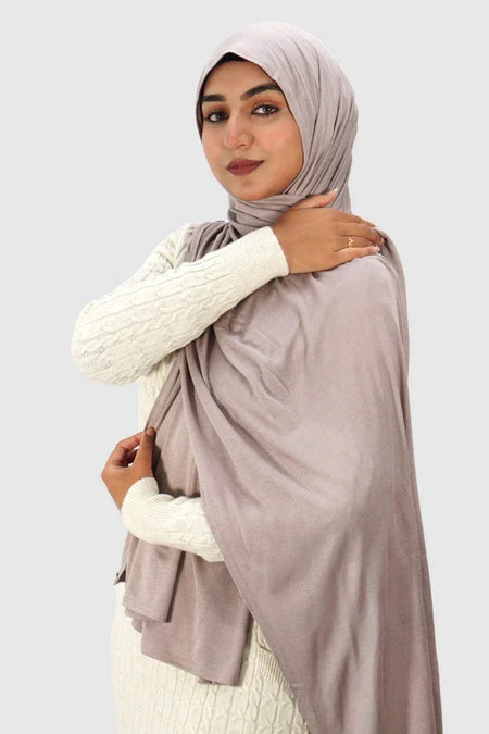 Almanaar Five Premium Jersey Scarf – Mauve - almanaar Islamic Store