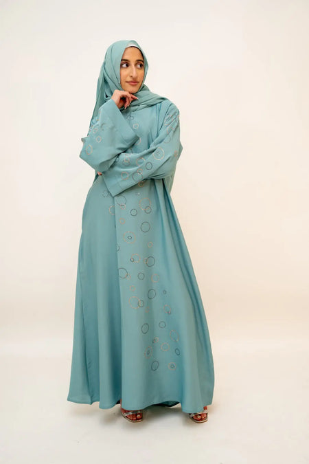 One Button Luxury Abaya-almanaar Islamic Store