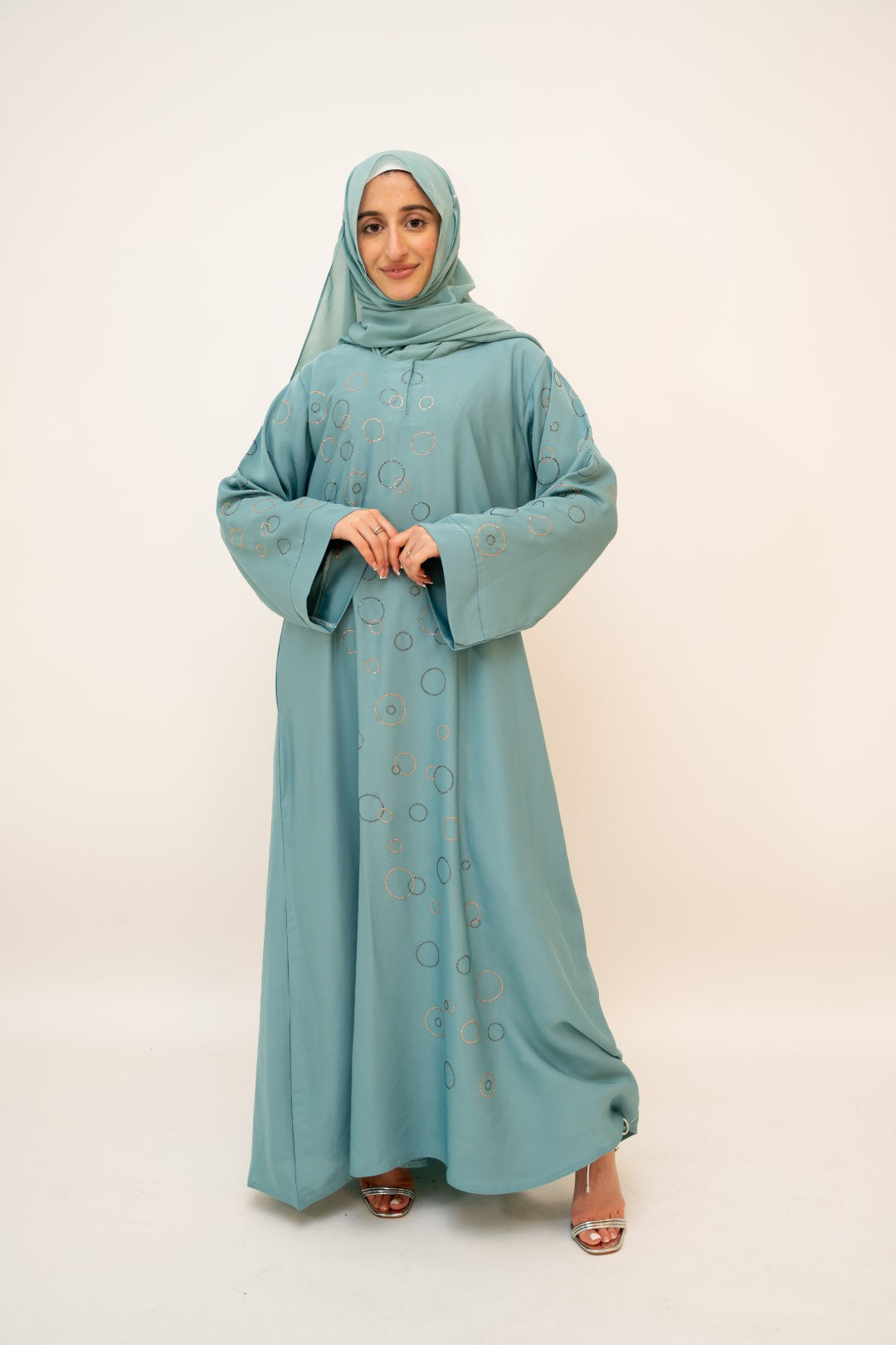 One Button Luxury Abaya-almanaar Islamic Store