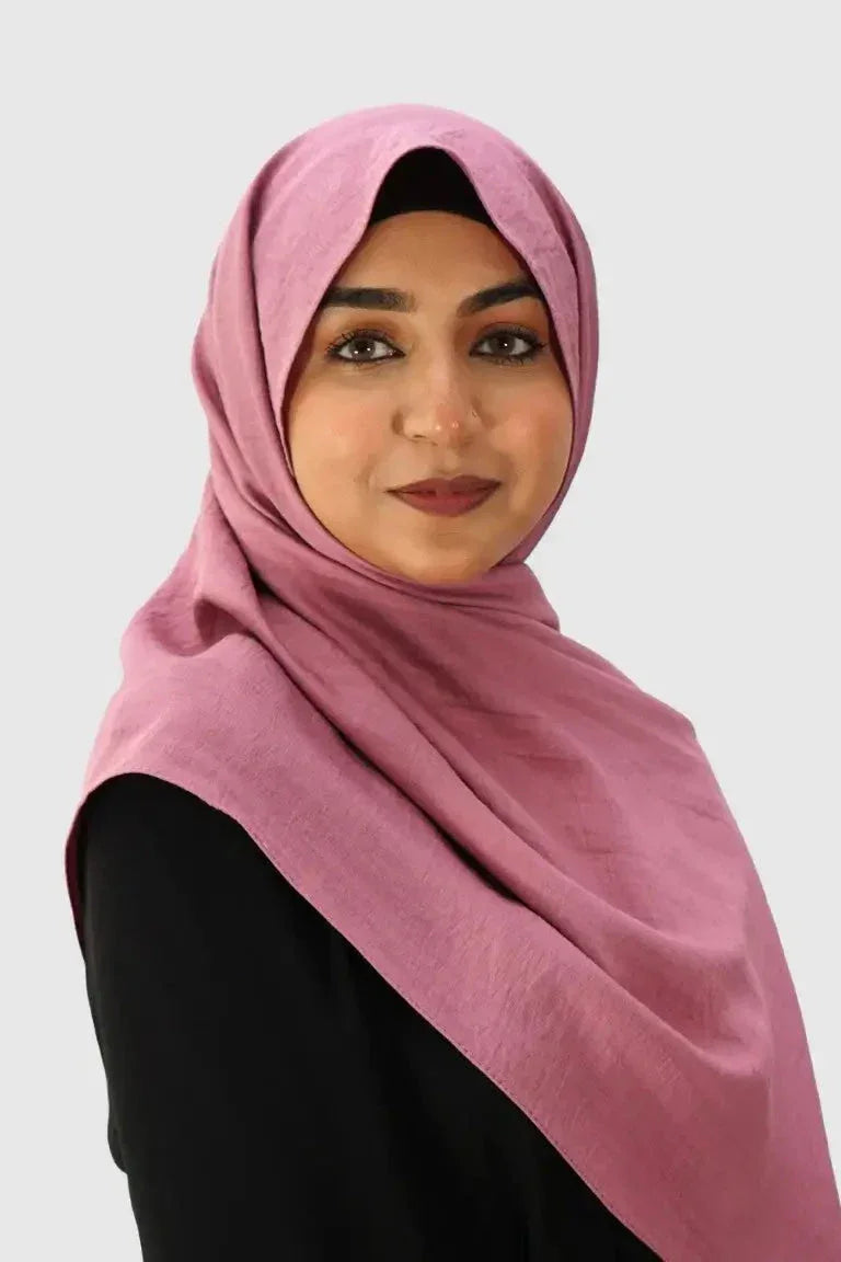 Blend Cotton Hijab – Pink - almanaar Islamic Store