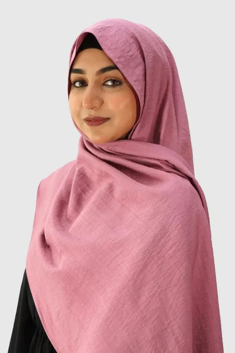 Blend Cotton Hijab – Pink - almanaar Islamic Store