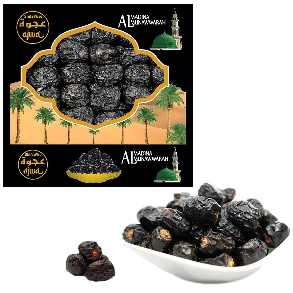 Premium Ajwa Dates From Al Madinah Al Munawwarah 500g-almanaar Islamic Store