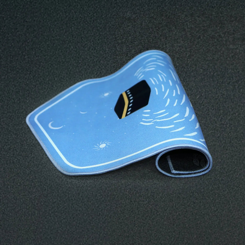 Islamic Prayer Mat – Kaaba Design with Non-Slip Base - almanaar Islamic Store