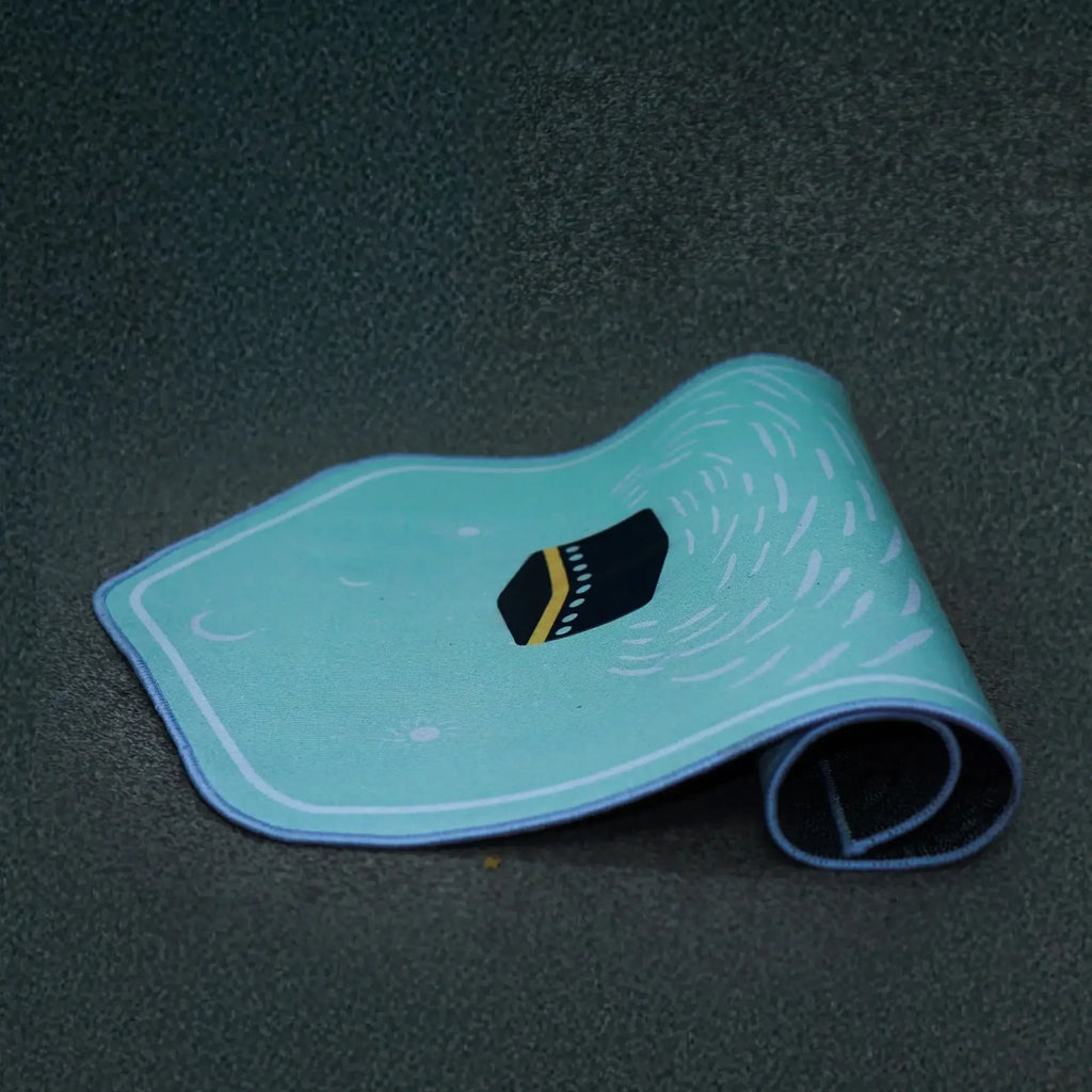 Islamic Prayer Mat – Kaaba Design with Non-Slip Base - almanaar Islamic Store