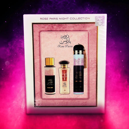 Rose Paris Night Collection 3 Piece Gift Set Ard al Zaafaran - almanaar Islamic Store