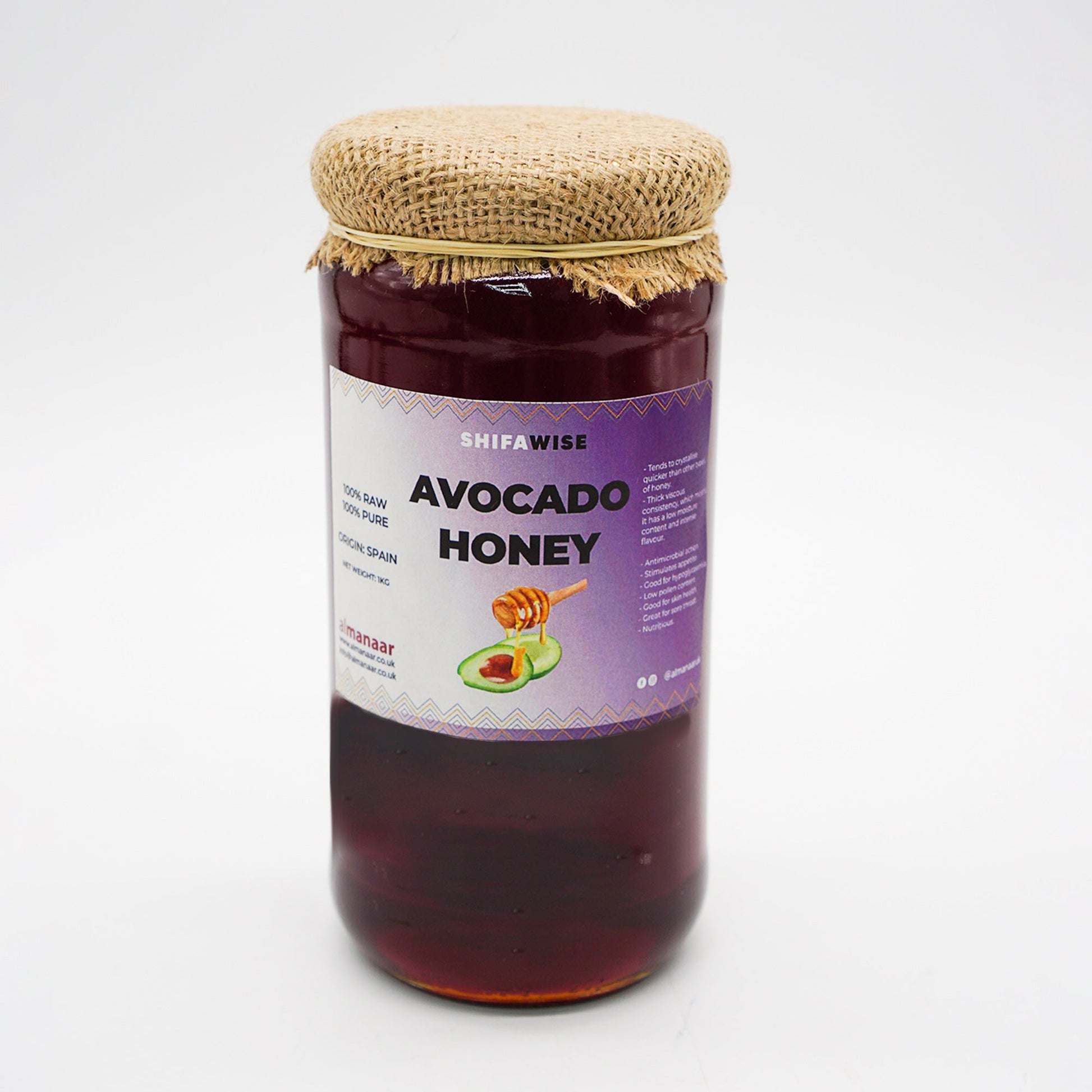 Shifawise 100% Pure Avocado Honey-almanaar Islamic Store