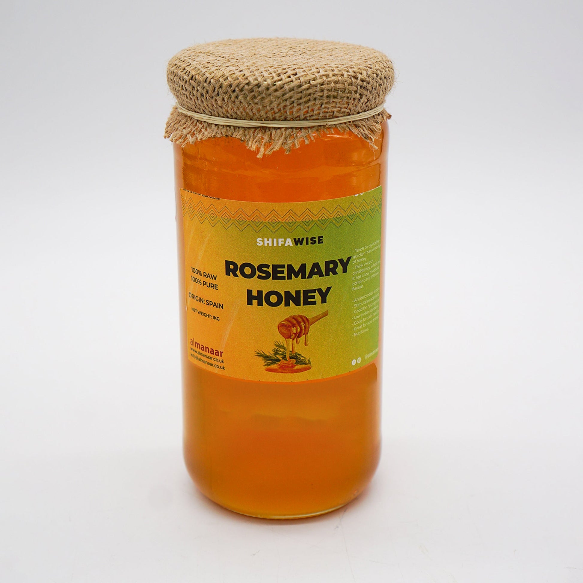 Shifawise 100% Pure Rosemary Honey-almanaar Islamic Store