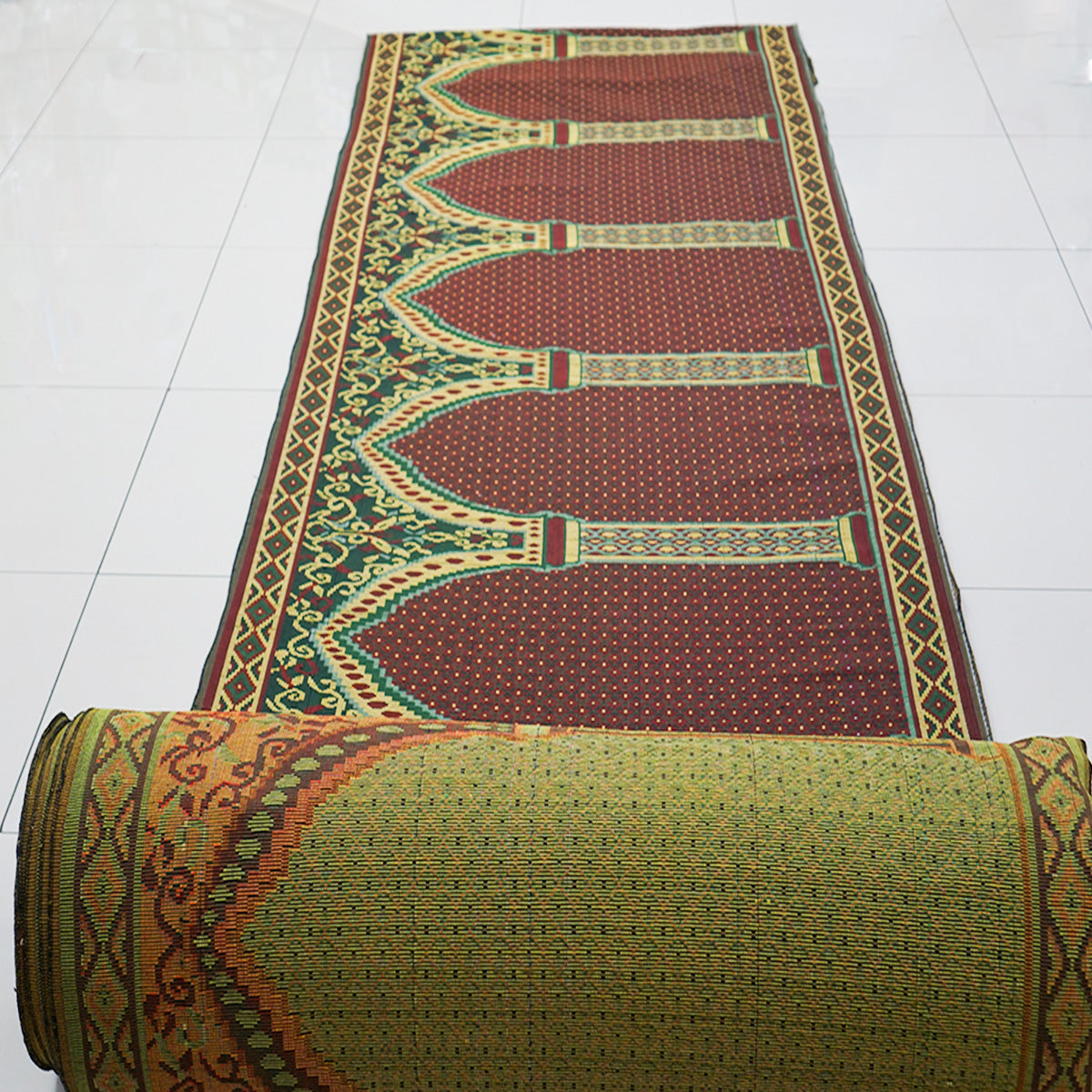 Thick Prayer Mat Fabric Roll-almanaar Islamic Store