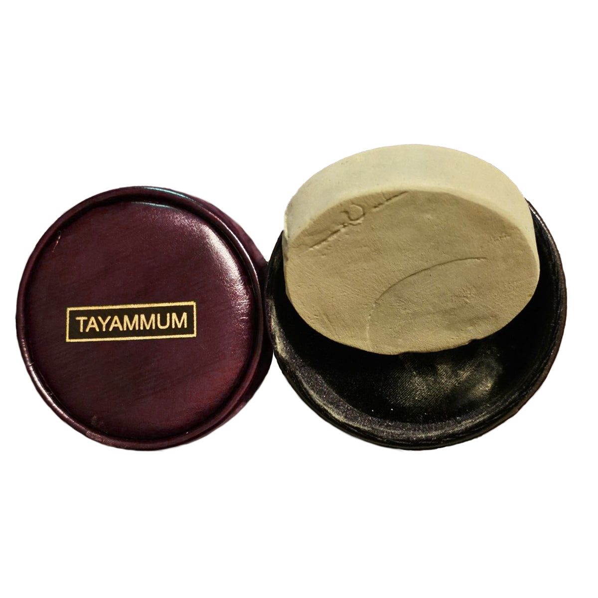 Portable Tayammum Stone in Stylish Leather Box