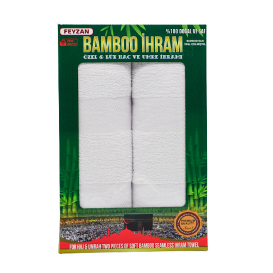 Turkish Premium Quality Bamboo 100% Cotton 2pcs Ihram for Adults-almanaar Islamic Store