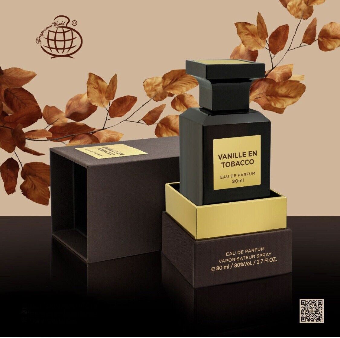 Vanille En Tobacco Eau De Parfum 80ml Fragrance World-almanaar Islamic Store