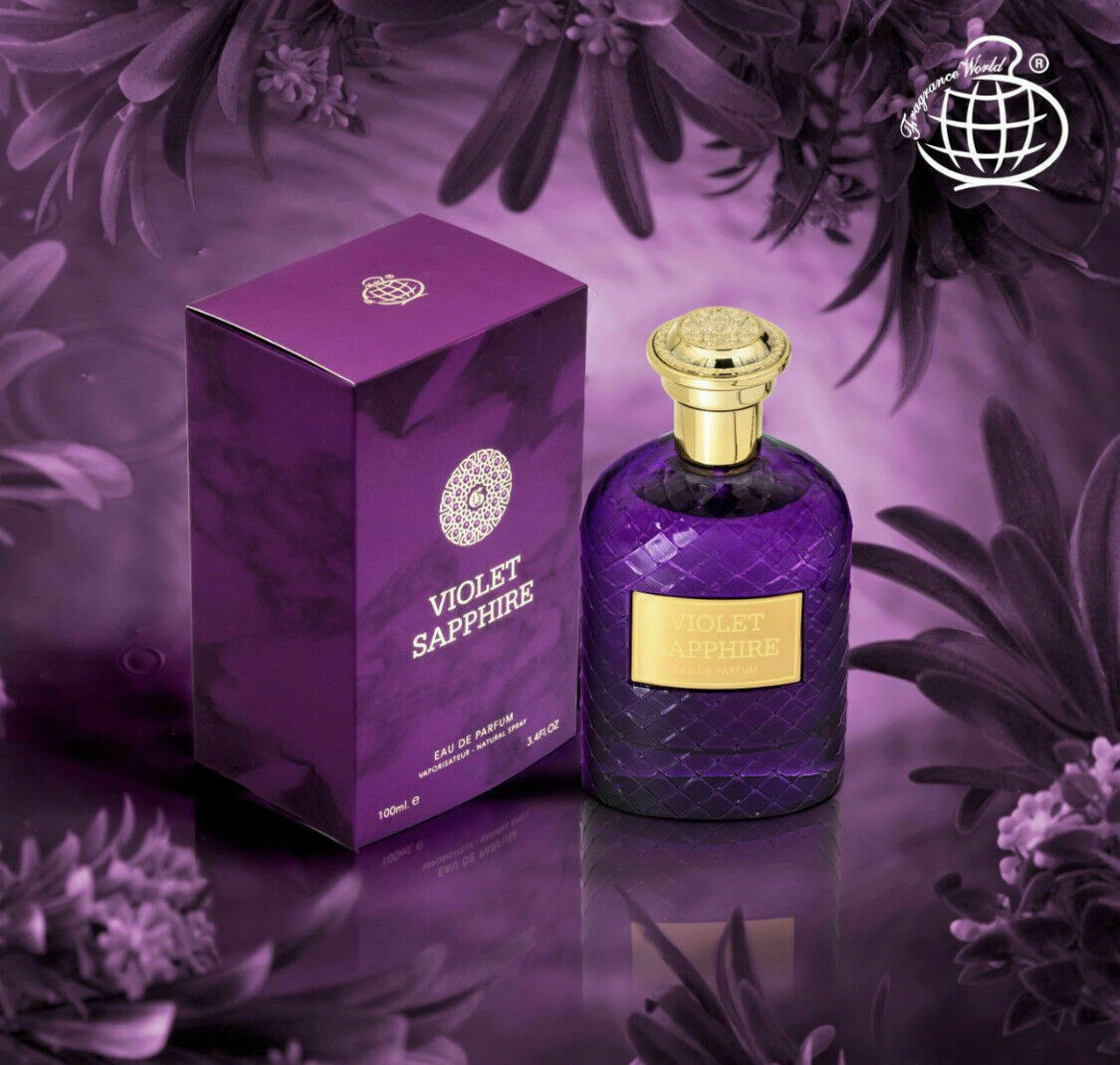 Violet Sapphire Eau De Parfum Perfume 100ml Fragrance World-almanaar Islamic Store