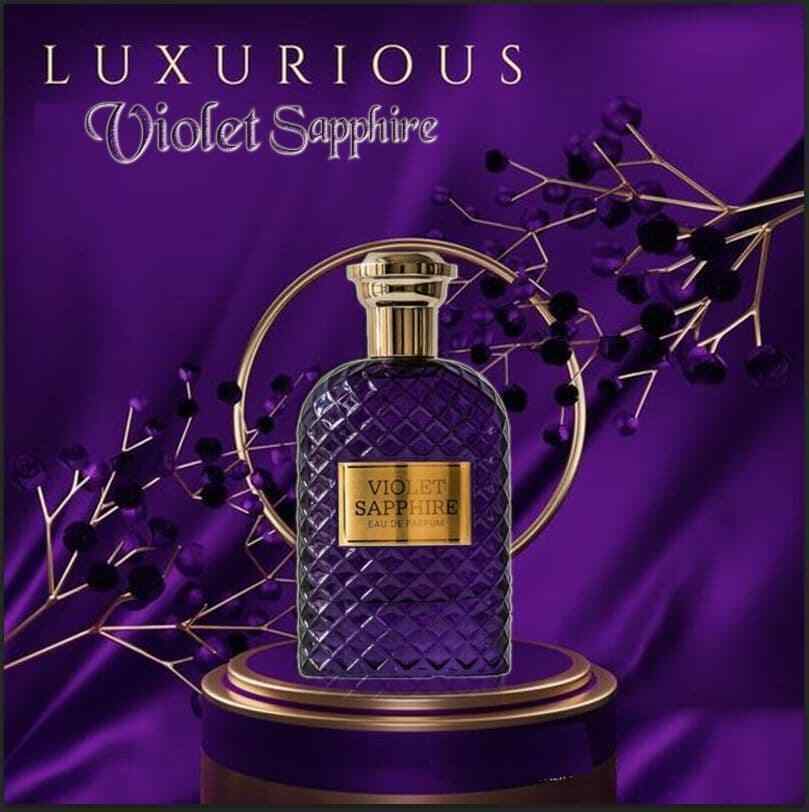 Violet Sapphire Eau De Parfum Perfume 100ml Fragrance World-almanaar Islamic Store