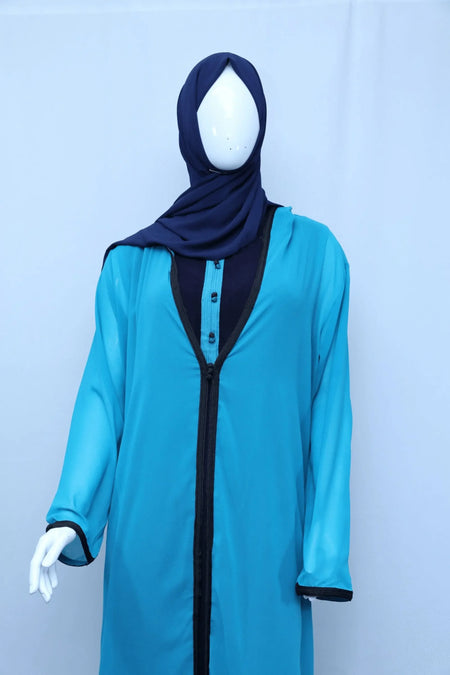 Dress With Hoodie 2 Layers Multi Coloured - Almanaar Islamic Store