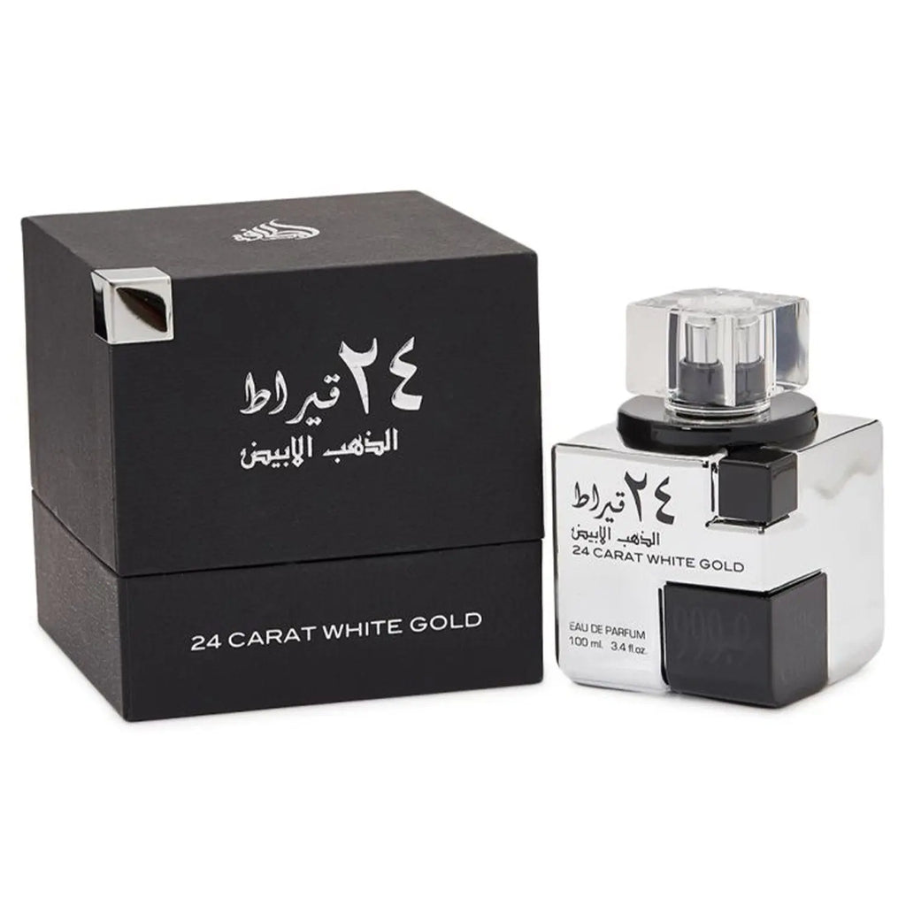 24 Carat White Gold Eau de Parfum 100ml Lattafa-almanaar Islamic Store